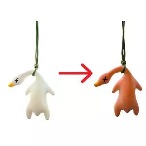 가방 파우치 귀여운 변색 인형 백꾸 오리구이 키링 핸드폰 차 액세서리 꾸미기