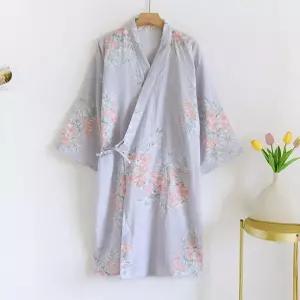 가운 목욕가운 샤워가운 면가운 샤워로브 호텔가운 플로럴 꽃무늬 여성