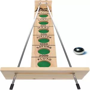 WE 게임즈 슈팅 더 문 - 가족의 재미와 기술 구축 클래식 솔리드 우드 롤링 볼 게임 사회성 인내심 향상