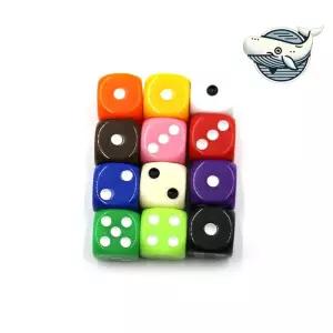 색상별 다양한 주사위 놀이용 게임주사위 5개입 색깔 주사위 컬러주사위