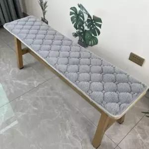 벤치 의자 방석 쿠션 매트 겨울 털 소프트 80cm