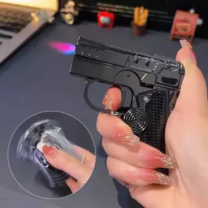 총 모양 터보라이터 레이저포인트 무게감 있는 고급 포함 단단한