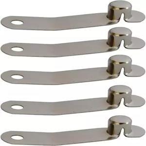 UP100 50피스 6.3mm/6.4mm 텔레스코픽 튜브 포지셔닝 스프링 버튼 플랫 텐트 폴 집게 차양용 캠핑 카라반