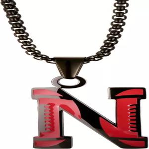 카르난 축구 스테인리스 스틸 A-Z 잉글리시 알파벳 목걸이 블랙 레터 펜던트 남성