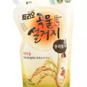 I25 트리오 곡물설거지 우리현미 1.2L리필 4개 주방세
