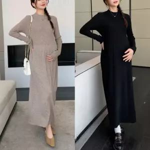 겨울 임부복 인피니데이 반목원피스 임산부옷 트렌드 만삭원피스 임산부 원피스 하객룩 겨울롱원피스 추천