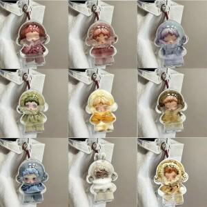 몽테조이 Skullpanda 겨울 심포니 및 인상주의 시리즈 봉제 인형 휴대용 주최자용 보호 케이스용 1/3개