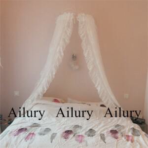 다미식 60cm. 단철 침대 프레임 맨틀 모기장 커튼 홀더 패션 가구 공주 랙 홈 매달려 Deocration