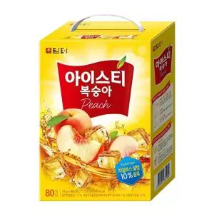 담터 아이스티 복숭아 80T입 아이스티 홍차 복숭아 과즙음료 담터