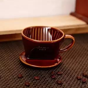 고품질 도자기 커피드리퍼 드리퍼 핸드드립커피 소 브라운 (WFK6JAW)