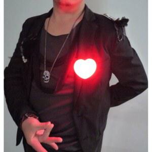 하트 라이트 레드 클로즈업 매직 무대 마술 데이 컬러 트릭 러브 액세서리 기믹 소품 코미디 파이어 발렌타인