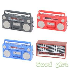 몽테조이 귀여운 미니어처 인형의 집 빈티지 라디오 미니 테이프 녹음기 모델 가구 장식 액세서리 장난감 1