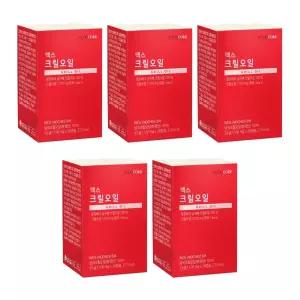 뉴트리코어 맥스 크릴오일 오일 청정 남극 인지질 붉은 빨간 새우 30캡슐 5박스 DJ