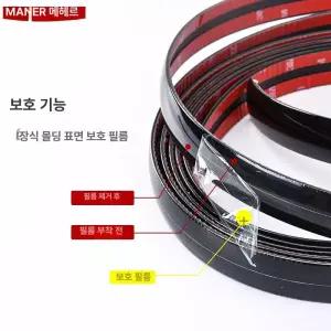 골드 포인트 띠벽지 띠시트지 몰딩 문장식