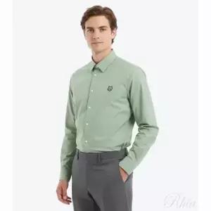 메종키츠네 25 토널 폭스 헤드 패치 릴렉스드 셔츠 MM00403WC5042 0078