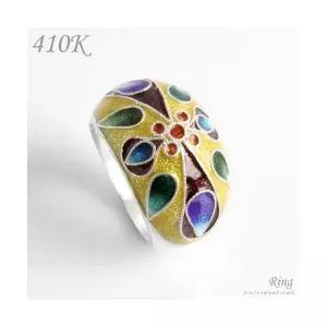 클루아조네 은반지 은가락지 스터링실버 핸드메이드 칠보 410K