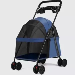 반려동물 유모차 산책용 분리형 소형견 강아지 유모차 접이식 외출용 휴대용 강아지산책용 이동가방