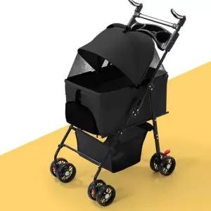 반려견 유모차 중형 애견 개모차 강아지 유모차 카트 강아지산책용 브레이크 서스펜션 이동가방 접이식