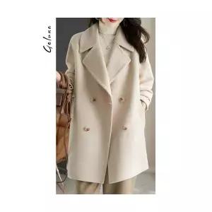 EAMT 여자코트 모직코트 추동 루즈핏 빅사이즈 하프 오피스룩 YJ4