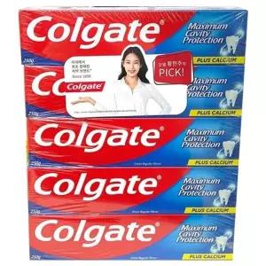 (세계1등치약) 콜게이트 그레이트 레귤러 치약 250g x 5 (WFK9A0E)
