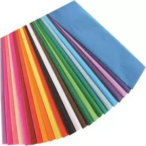 하이글로스 제품 블리딩 티슈 구색 - 멀티 컬러 12 x 18인치 100장