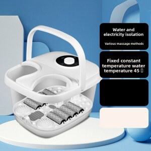원 버튼 시작 기능이 있는 이온 발 목욕 발 욕조, 일정한 온도 버블 마사지 홈 휴식 페디큐어용 탈착식 커버