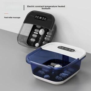 발 목욕 마사지기 가정용 편안함을 위한 일정한 온도 버블 마사지 LCD 디스플레이 원격 제어 기능이 있는 자동 발 스파