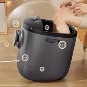 온도 조절 가열 전기 족욕 기계, 버블 스파 페디큐어 발 욕조, 메모리 초음파 마사지기
