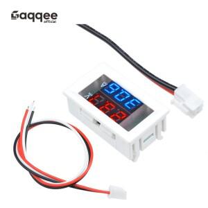 DC 100V 10A 듀얼 레드 블루 LED 디스플레이 미니 소형 디지털 볼트미터 암미터 전압 전류 측정기 0.56인치