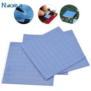 10x10x1mm 100PCS GPU CPU PS3 PS2 XBOX 방열판 냉각 열 전도성 실리콘 패드 TV 보드에 적합 적절한 전자