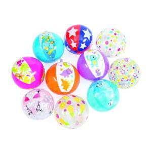 펀 익스프레스 5인치 미니 비치볼, 50개의 벌크 세트, 학교 보물 상자, 해변 및 수영장 파티, 생일을 위한 작은 비치볼