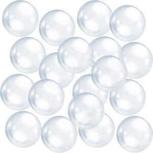 잔마이 6피스 풍선 투명 비치볼 16인치 수영장 볼 할로윈 DIY 고스트 여름 비치 풀 파티 장식용