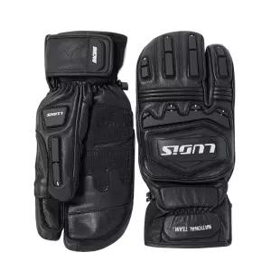 루디스 국가대표 LUPDUG07 블랙 알파인 스키 보드 레이싱 삼지 방한 가죽 장갑