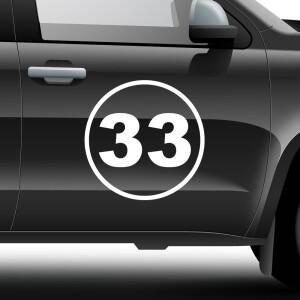 루보식 랠리 레이싱 서클 스티커 자동차 경주 스포츠 사용자 지정 번호