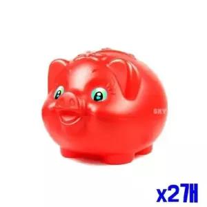 (SM)빨간 돼지저금통 왕대 x2개 동전저금통 (WFK90P8)