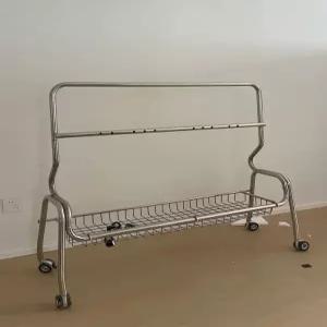 바퀴달린 tv거치대 스테인리스 이동식 티비 다이 예쁜