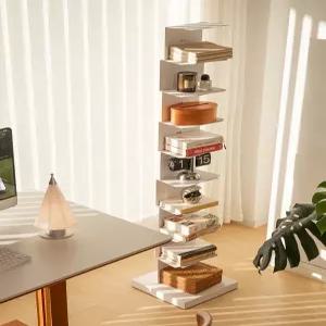 틈새책장 코너 철제 좁은 선반책장 세로책장