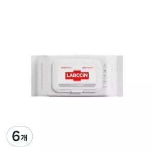 랩신 V3 대용량 휴대용 손소독 티슈 캡형 60개입 6개