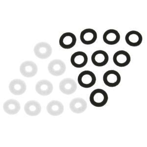 10 조각 트럼펫 펠트 와셔 쿠션 패드 휴대용 황동 악기 부품 보호 17mm 블랙/화이트