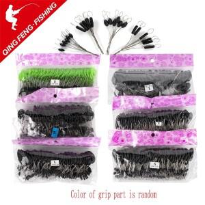 600피스 100 그룹 세트 고무 공간 콩 타원형 스토퍼 낚시 Bobber 플라이 액세서리 회 전자 미끼 워터고기