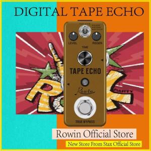 Rowin LEF-3809 디지털 테이프 에코 페달 독특하고 하이 퀄리티 사운드 트루 바이패스 클리어 노멀 리버스