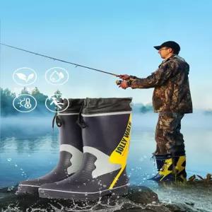 남성 겨울용 방수 방한 낚시 고무신발 대형