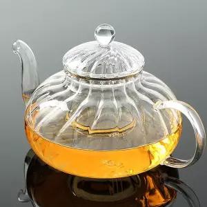 호박 스파우트 내열유리 차포트 티포트 800ml 주전자 유리포트 차주전자