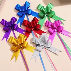 당기는 1초 완성 반짝이 리본장식 6cm 발렌타인데이 화이트데이 크리스마스