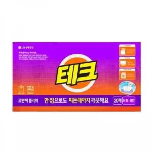 엘지생활건강 테크 간편시트 로맨틱 플라워 20매 (WFK91QW)