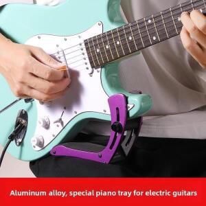 알루미늄 합금 일렉트릭 기타 연습 스탠드 휴대용 피아노 조정 가능 논슬립 악기 액세서리