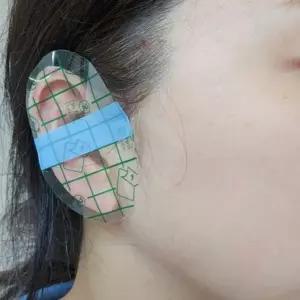 귀방수 스티커 방수밴드 10P 수영장 미용실 염색 귀마개 귀스티커 입마개