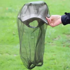 간편 휴대용 벌레차단 벌초 모자 다용도 얼굴방충망 얼굴모기장