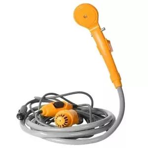 고품질 휴대용 캠핑 샤워기 차량 시거잭 호스 야외 세면 (WFK9EW8)