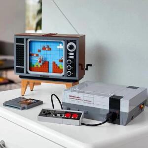 NES 닌텐도 호환 엔터테인먼트 시스템 모델 블록 장난감 벽돌 슈퍼 마리오 TV 게임 콘솔 호환 71374 생일